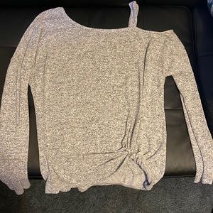 Grey off the shoulder sweater